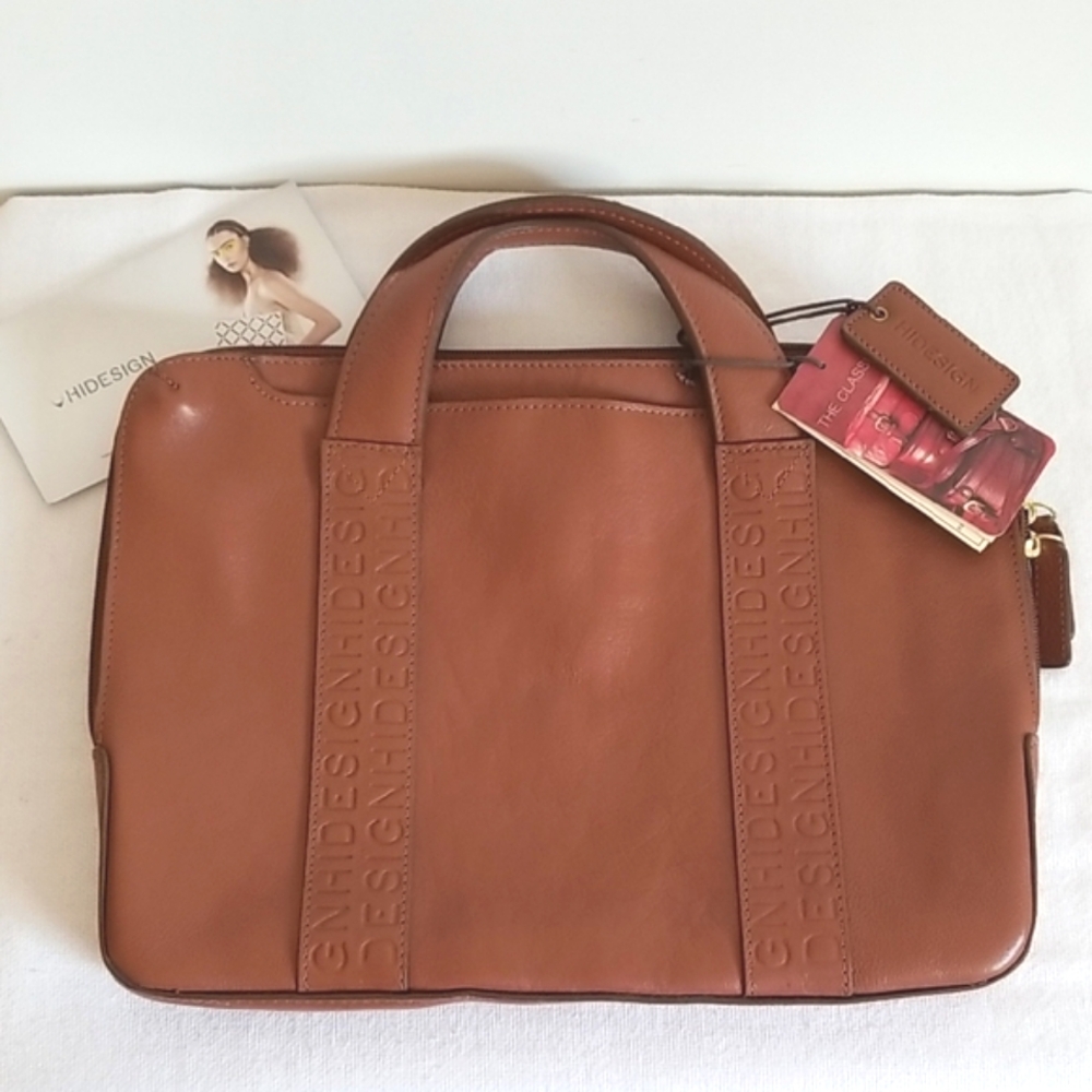 New Hidesign Classics Leather Laptop Bag